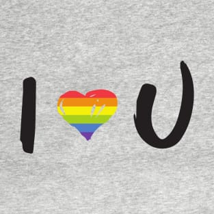 I LOVE YOU LGBTQ Pride Love T-Shirt